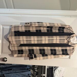 Kate Spade Beige and Black Plaid Dress